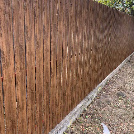 Recinzione Modulare | Steccato TISA | Noce Striato | Effetto Legno | IN ACCIAIO ZINCATO