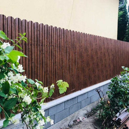 Recinzione Modulare | Steccato TISA | Noce Striato | Effetto Legno | IN ACCIAIO ZINCATO