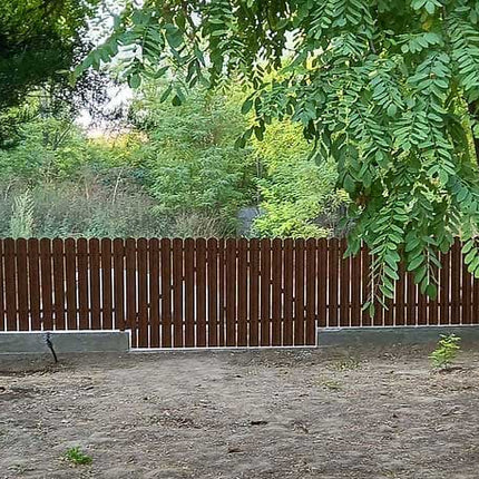 Recinzione Modulare | Steccato TISA | Noce Striato | Effetto Legno | IN ACCIAIO ZINCATO