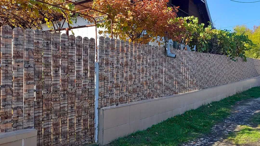 Recinzione Modulare | Steccato TISA | Muro Granito | Effetto Pietra | IN ACCIAIO ZINCATO