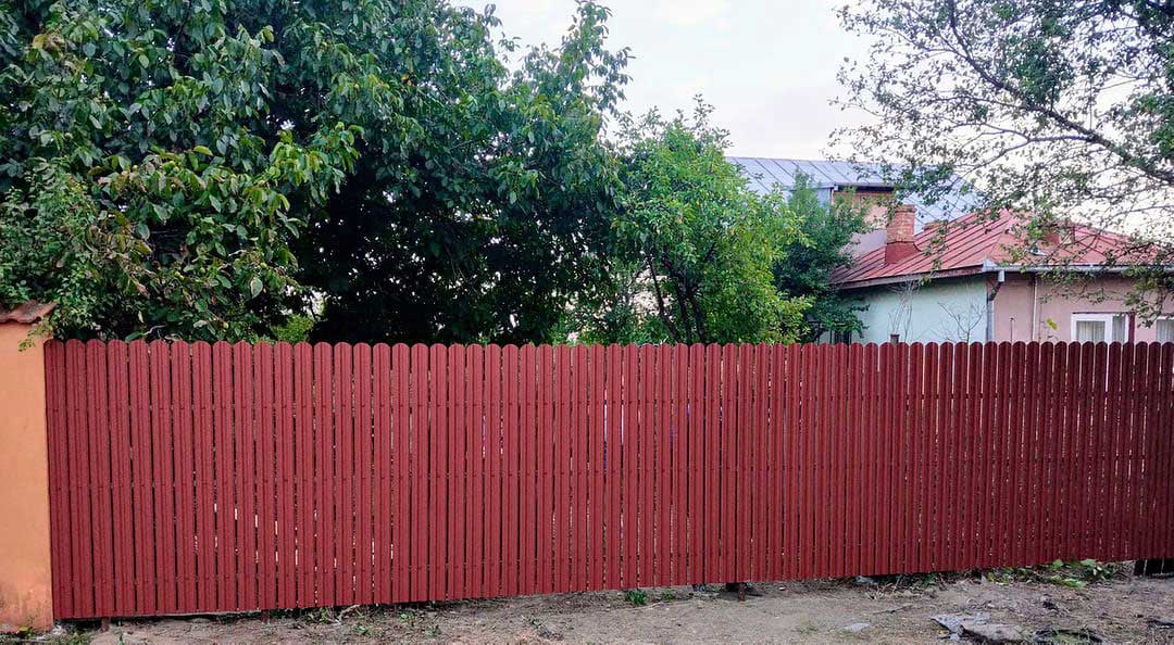 Recinzione Modulare | Steccato TISA | Rosso Mattone | IN ACCIAIO ZINCATO
