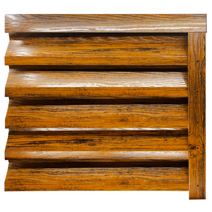 Recinzione Modulare | Frangivista ATLAS | Quercia Striata | Effetto Legno Doppio | IN ACCIAIO ZINCATO