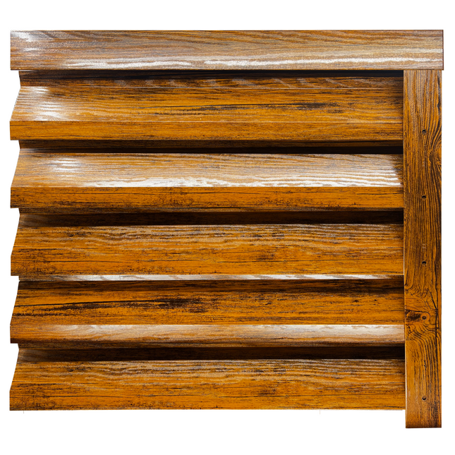 Recinzione Modulare | Frangivista ATLAS | Quercia Striata | Effetto Legno Doppio | IN ACCIAIO ZINCATO