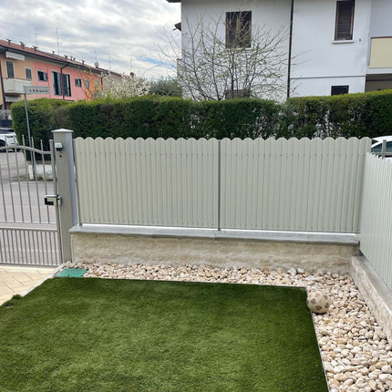 Recinzione Modulare | Steccato TISA | Bianco Alpino | Doppio Lucido | IN ACCIAIO ZINCATO