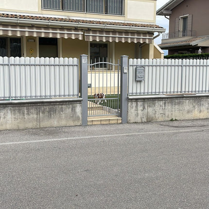 Recinzione Modulare | Steccato TISA | Bianco Alpino | Doppio Lucido | IN ACCIAIO ZINCATO